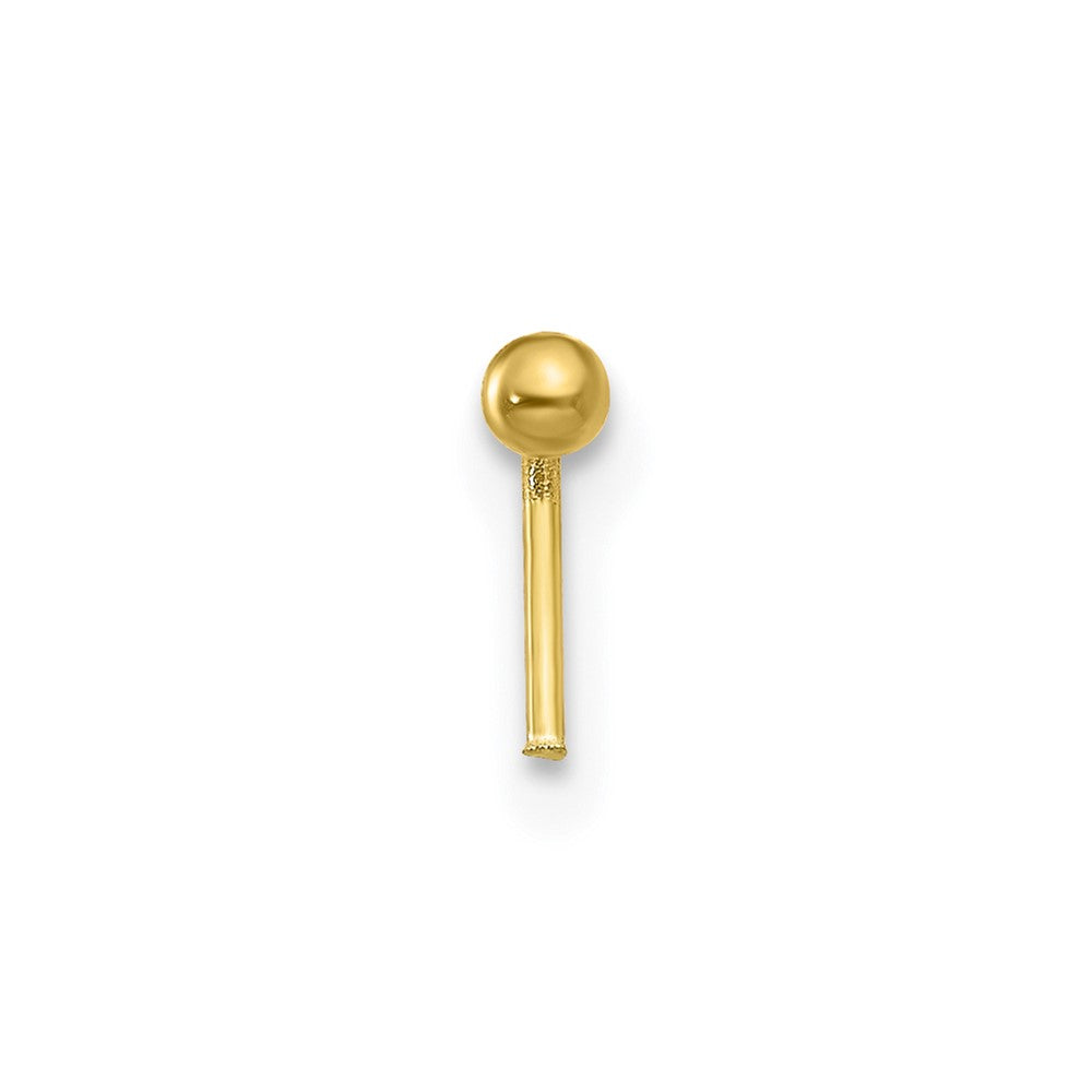 10K Yellow Gold Set Of 3 Cz Nose Studs