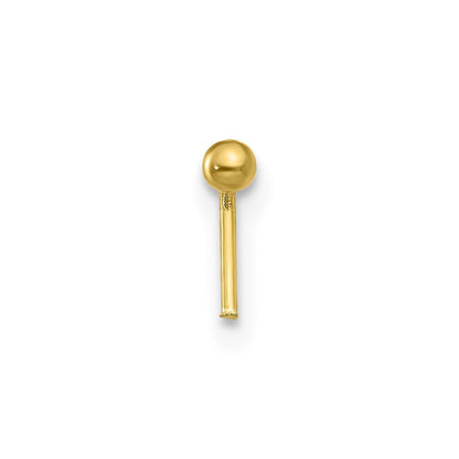 10K Yellow Gold Set Of 3 Cz Nose Studs