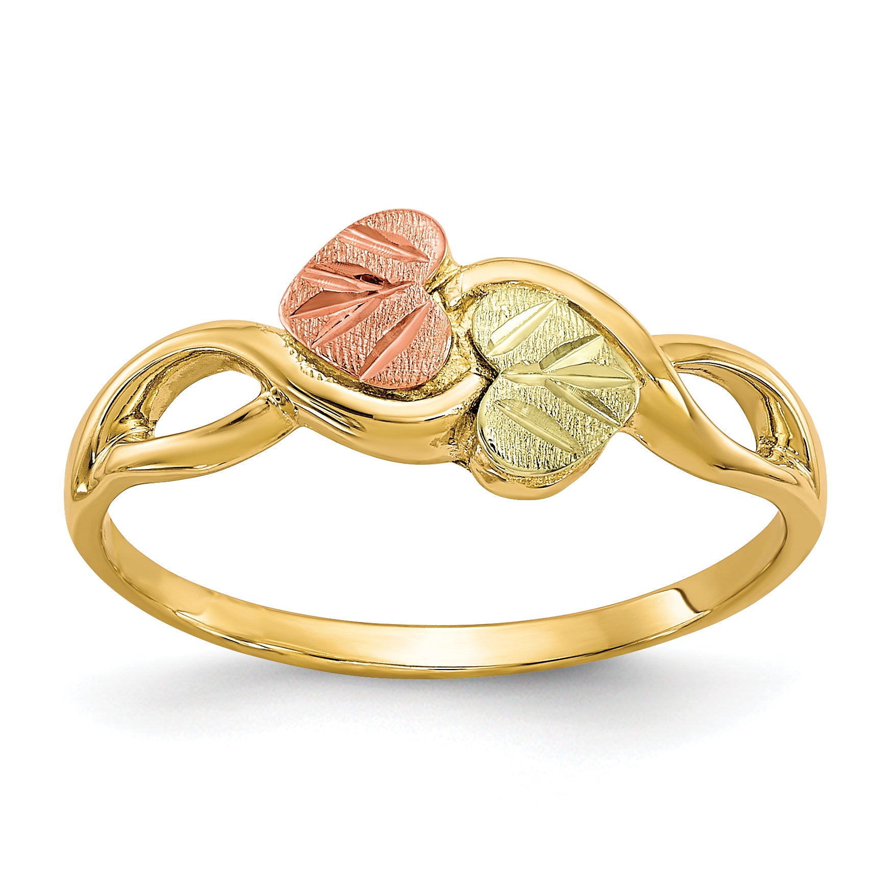 10K Tri Color Tri-Color Black Hills Gold Ring
