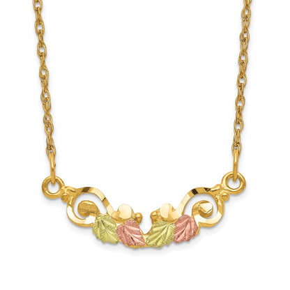 10k Tri Color Tri-color Black Hills Gold Necklace