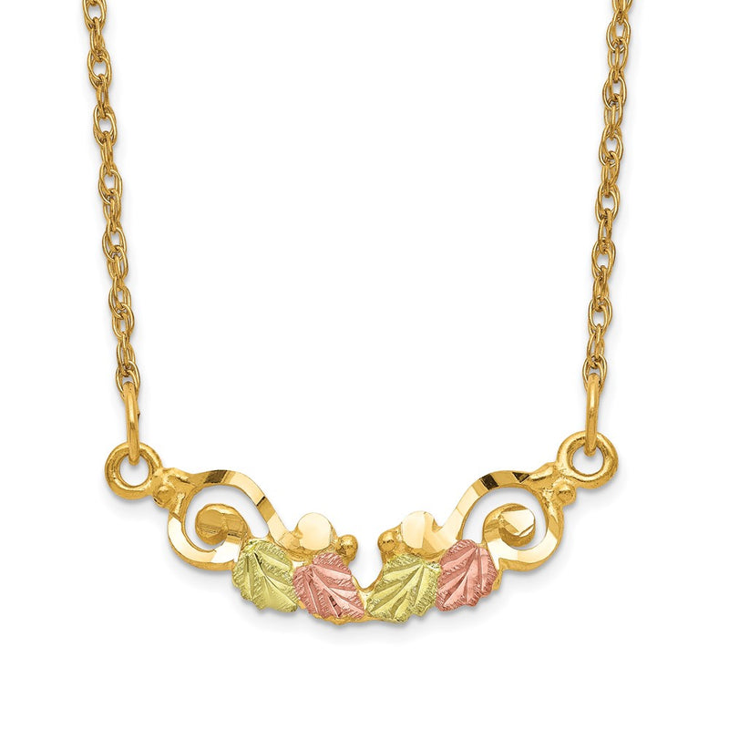 10k Tri Color Tri-color Black Hills Gold Necklace