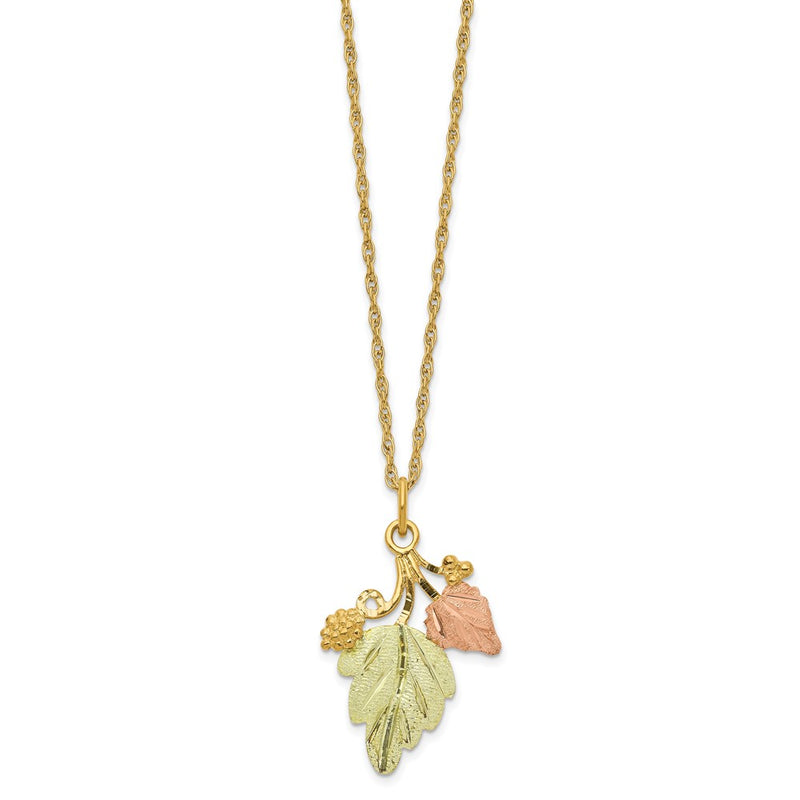 10k Tri Color Tri-color Black Hills Gold Necklace
