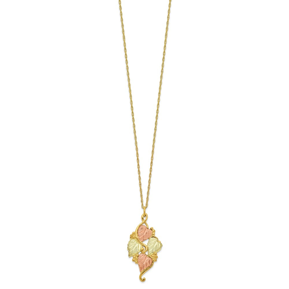 10k Tri Color Tri-color Black Hills Gold Necklace