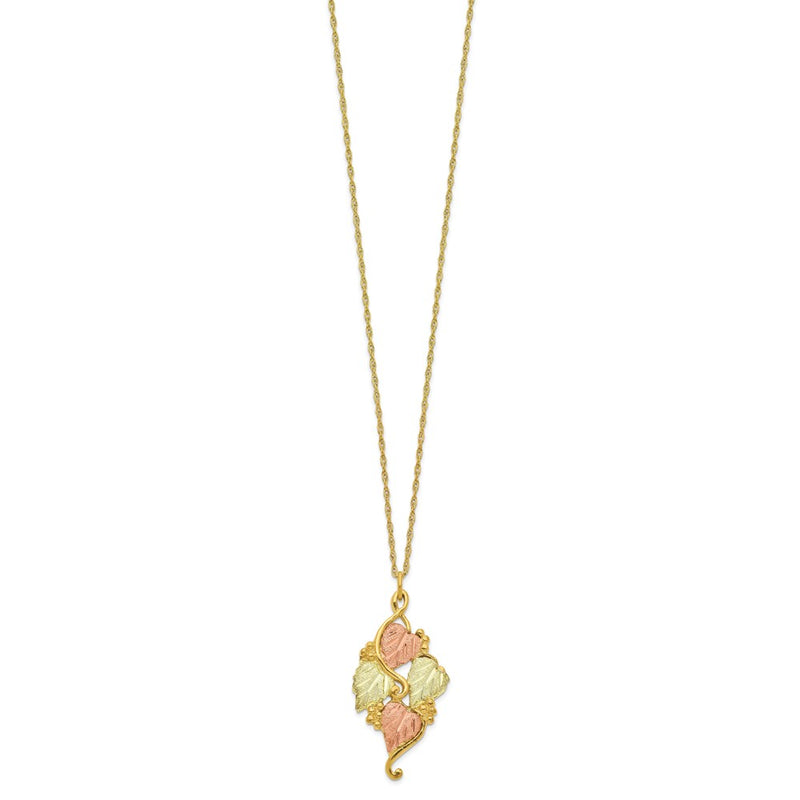 10k Tri Color Tri-color Black Hills Gold Necklace