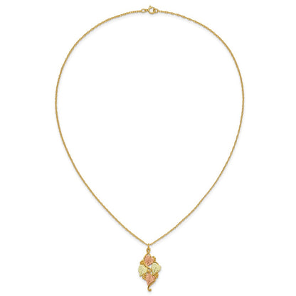 10k Tri Color Tri-color Black Hills Gold Necklace