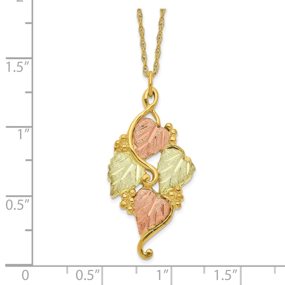 10k Tri Color Tri-color Black Hills Gold Necklace