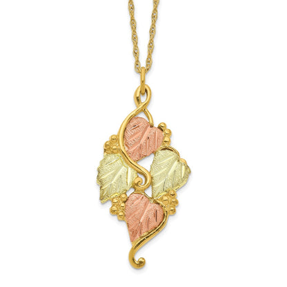 10k Tri Color Tri-color Black Hills Gold Necklace