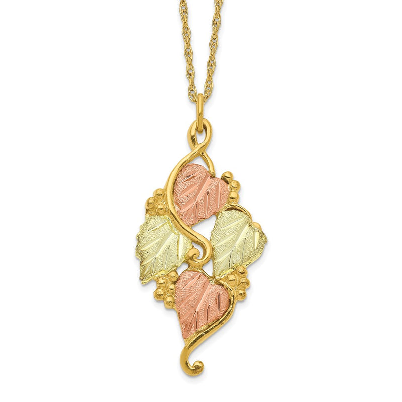 10k Tri Color Tri-color Black Hills Gold Necklace