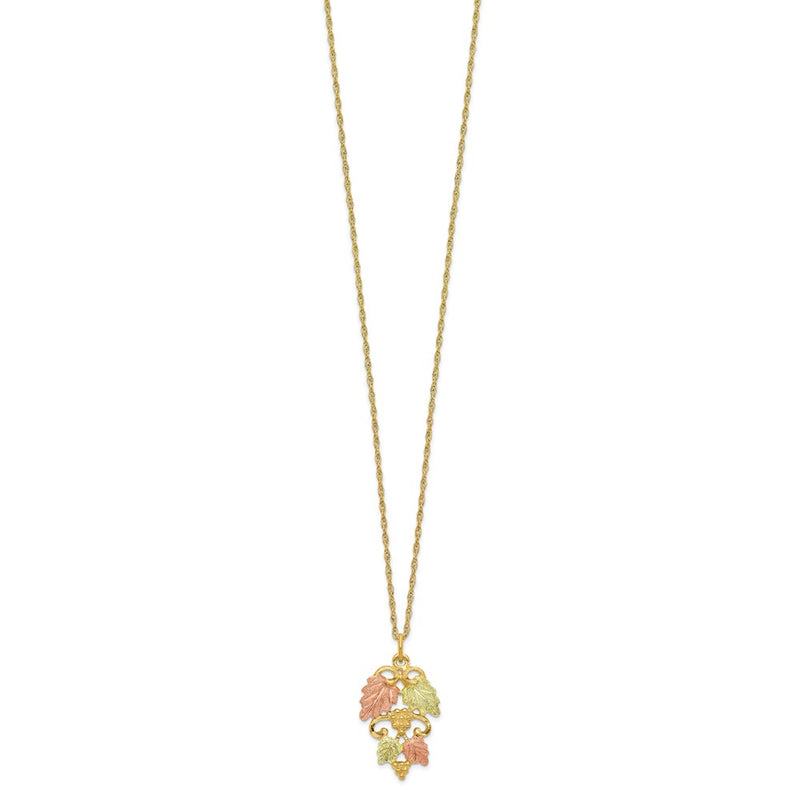 10k Tri Color Tri-color Black Hills Gold Necklace