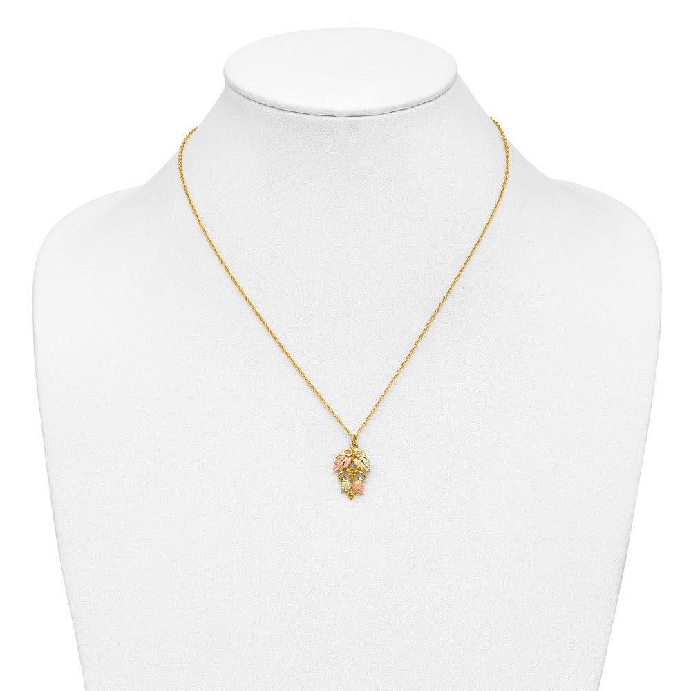 10k Tri Color Tri-color Black Hills Gold Necklace