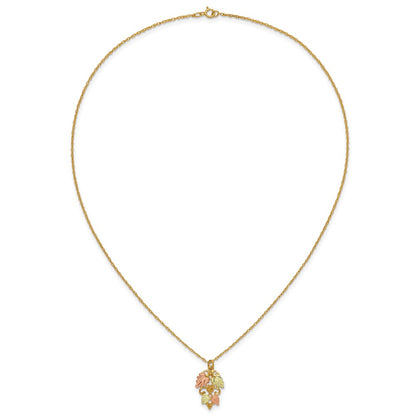 10k Tri Color Tri-color Black Hills Gold Necklace