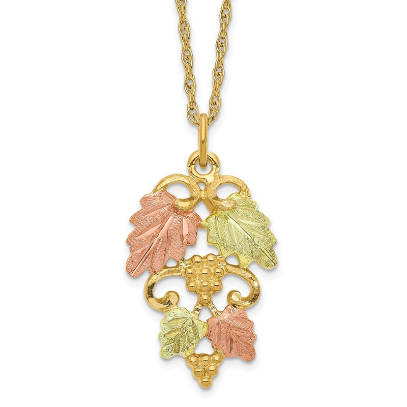 10k Tri Color Tri-color Black Hills Gold Necklace