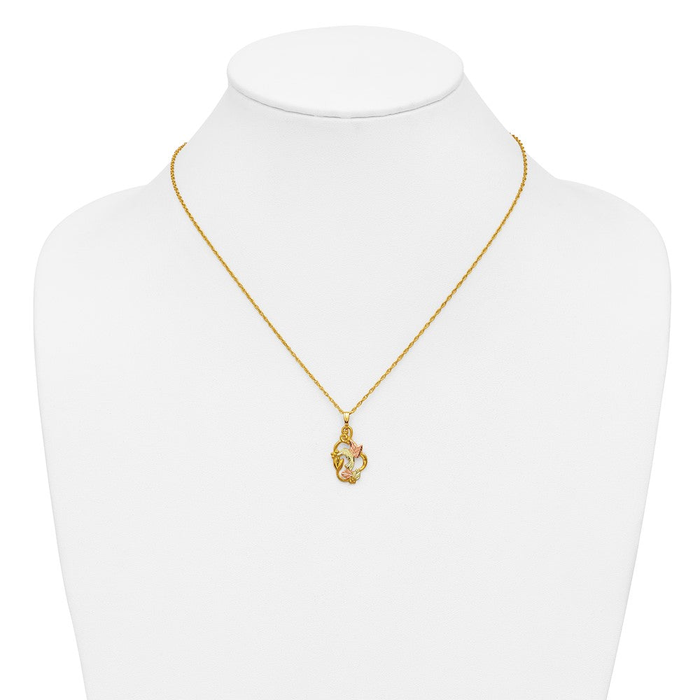 10k Tri Color Tri-color Black Hills Gold Necklace