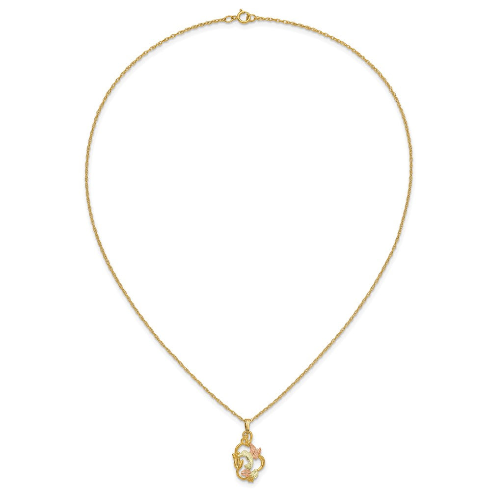 10k Tri Color Tri-color Black Hills Gold Necklace