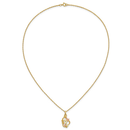 10k Tri Color Tri-color Black Hills Gold Necklace