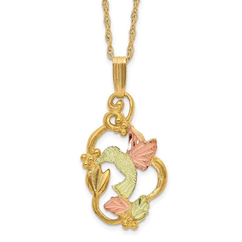 10k Tri Color Tri-color Black Hills Gold Necklace
