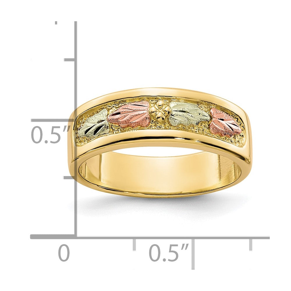 10k Tri Color Tri-color Black Hills Gold Ring