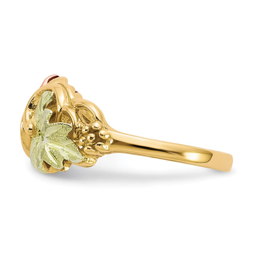 10k Tri Color Tri-color Black Hills Gold Flower Ring