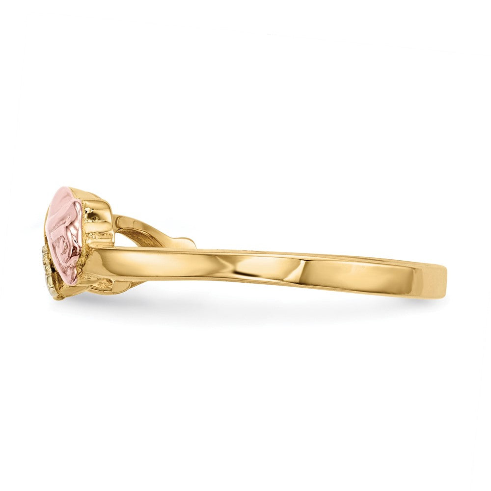 10k Tri Color Tri-Color Black Hills Gold Diamond Ring