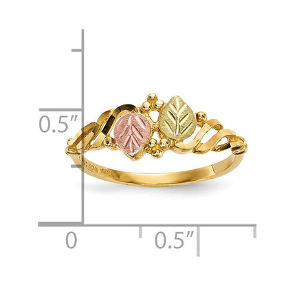 10k Tri Color Tri-Color Black Hills Gold Ring