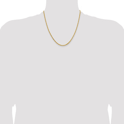10K Yellow Gold 10K 2mm Byzantine Chain