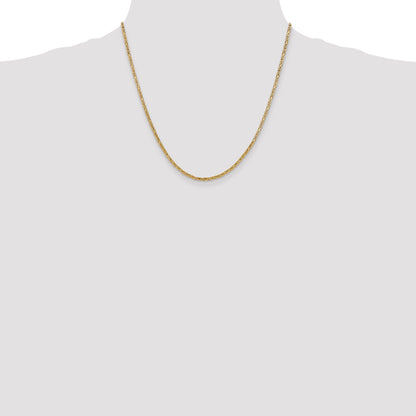 10K Yellow Gold 10K 2mm Byzantine Chain