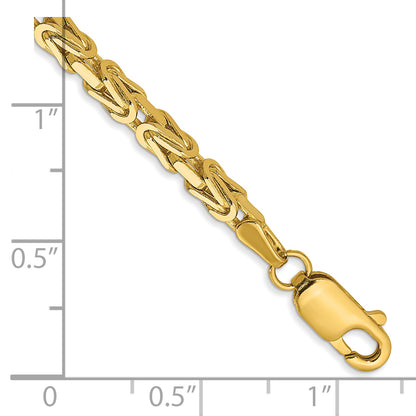 10K Yellow Gold 10K 2.5mm Byzantine Chain