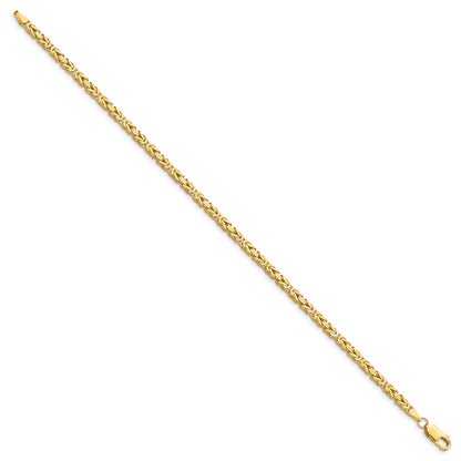 10K Yellow Gold 10K 2.5mm Byzantine Chain