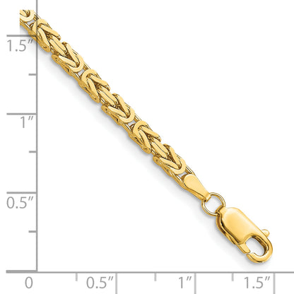 10K Yellow Gold 10K 2.5mm Byzantine Chain