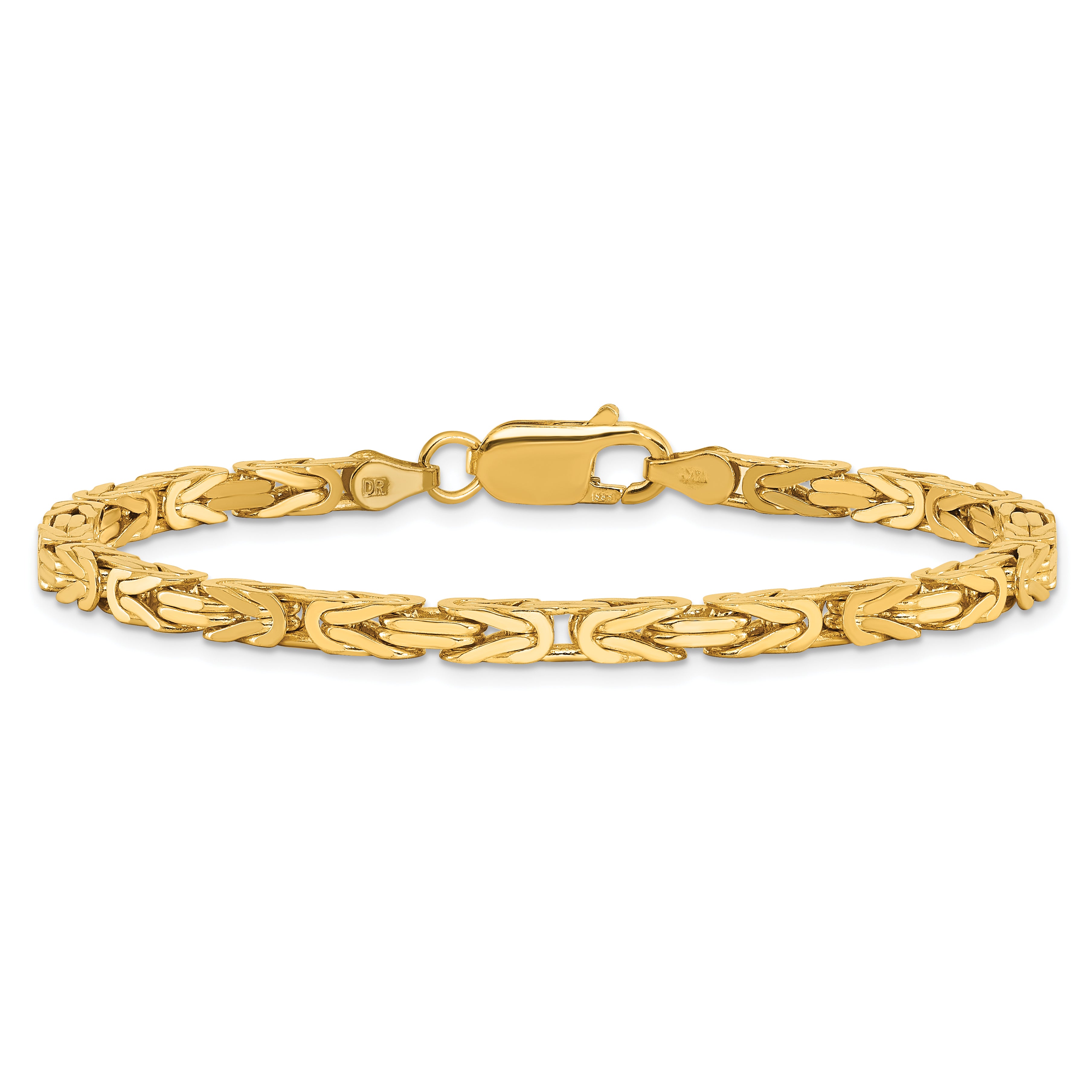 10K Yellow Gold 10K 3.25mm Byzantine Chain