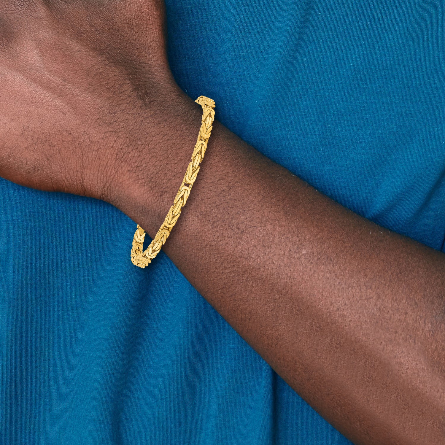 10K Yellow Gold 10K 3.25mm Byzantine Chain