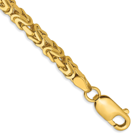 10K Yellow Gold 10K 3.25mm Byzantine Chain