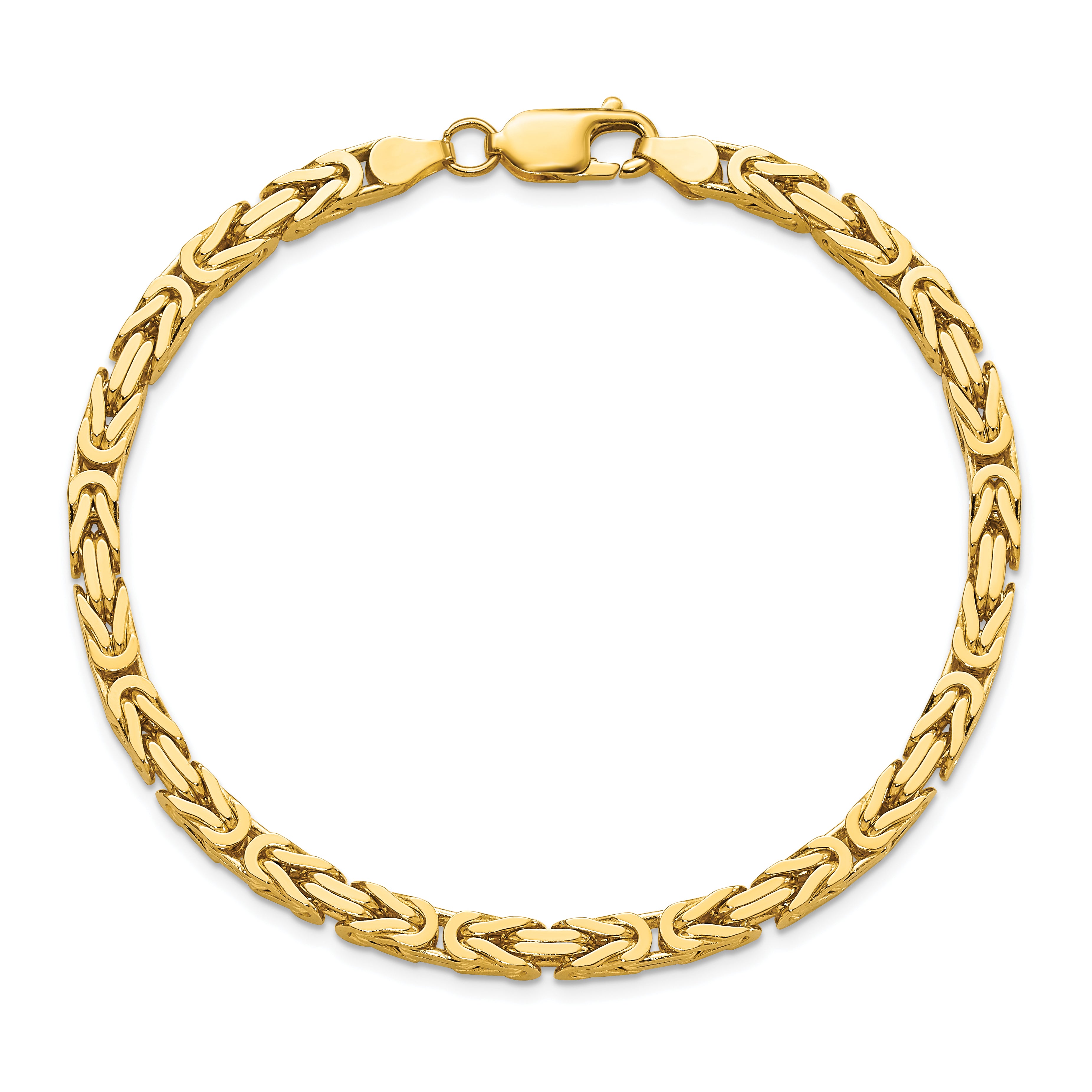 10K Yellow Gold 10K 4mm Byzantine Chain