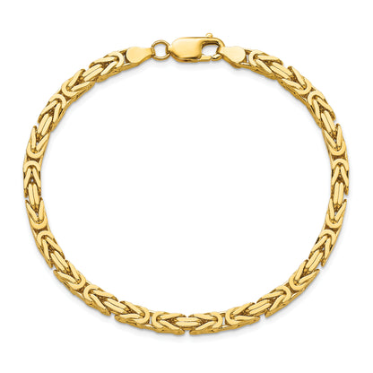 10K Yellow Gold 10K 4mm Byzantine Chain