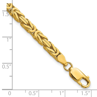 10K Yellow Gold 10K 4mm Byzantine Chain