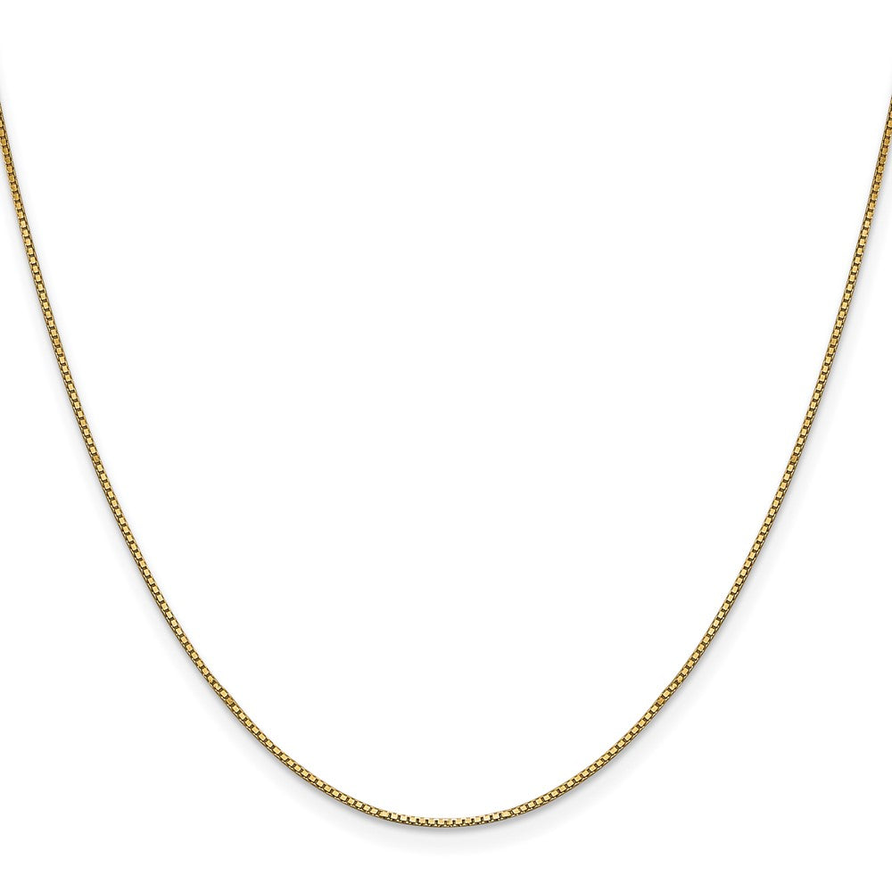 16 Inch 10k Yellow Gold .90mm Box Chain Necklace
