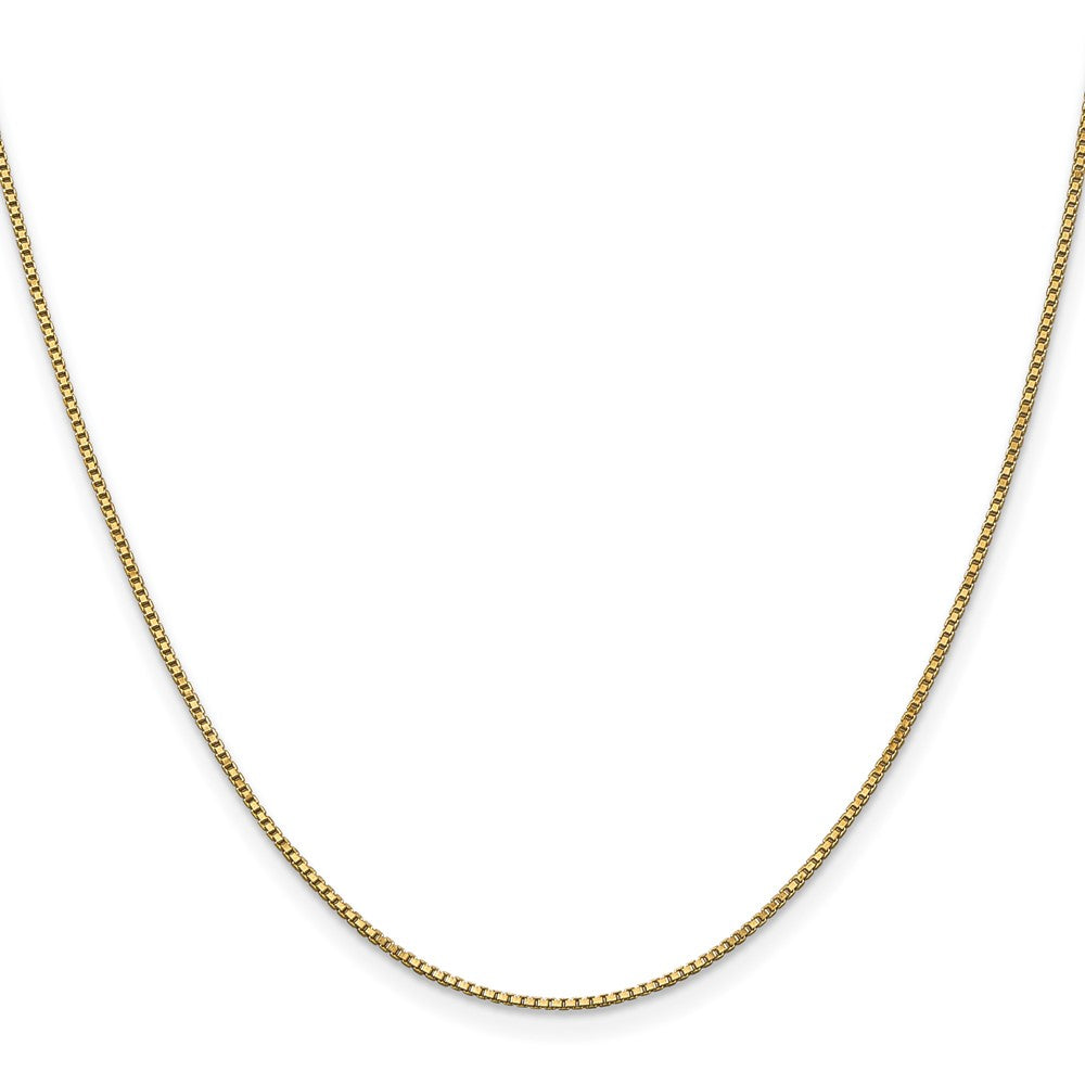 10k Yellow Gold 1mm Box Chain Necklace