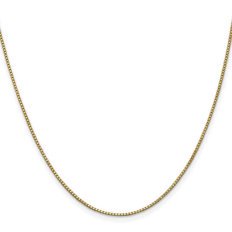 10k Yellow Gold 1mm Box Chain Necklace