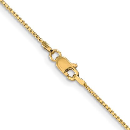 3 Inch 10k Yellow Gold 1mm Box Chain Necklace