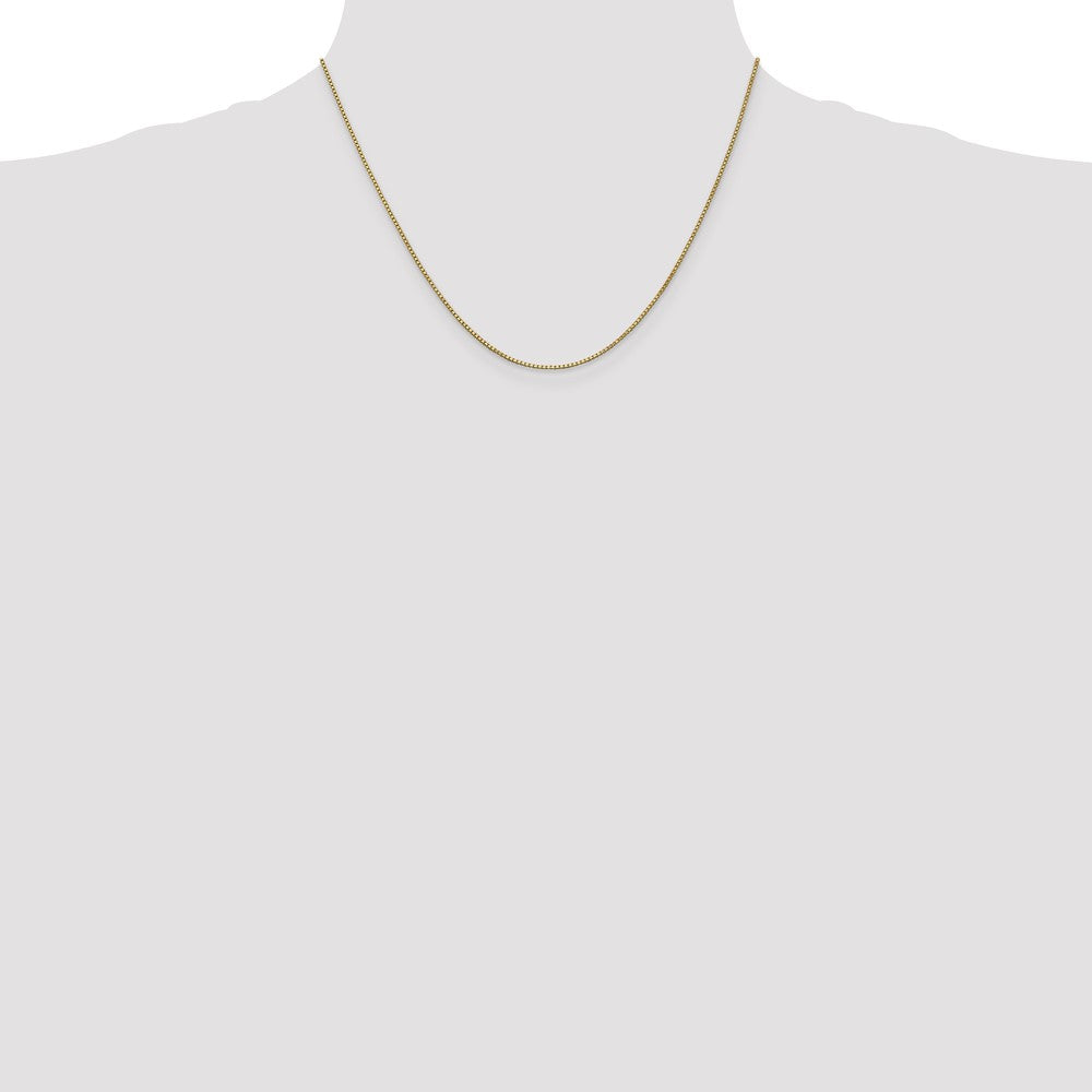 10k Yellow Gold 1mm Box Chain Necklace