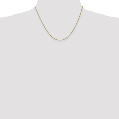 10k Yellow Gold 1mm Box Chain Necklace