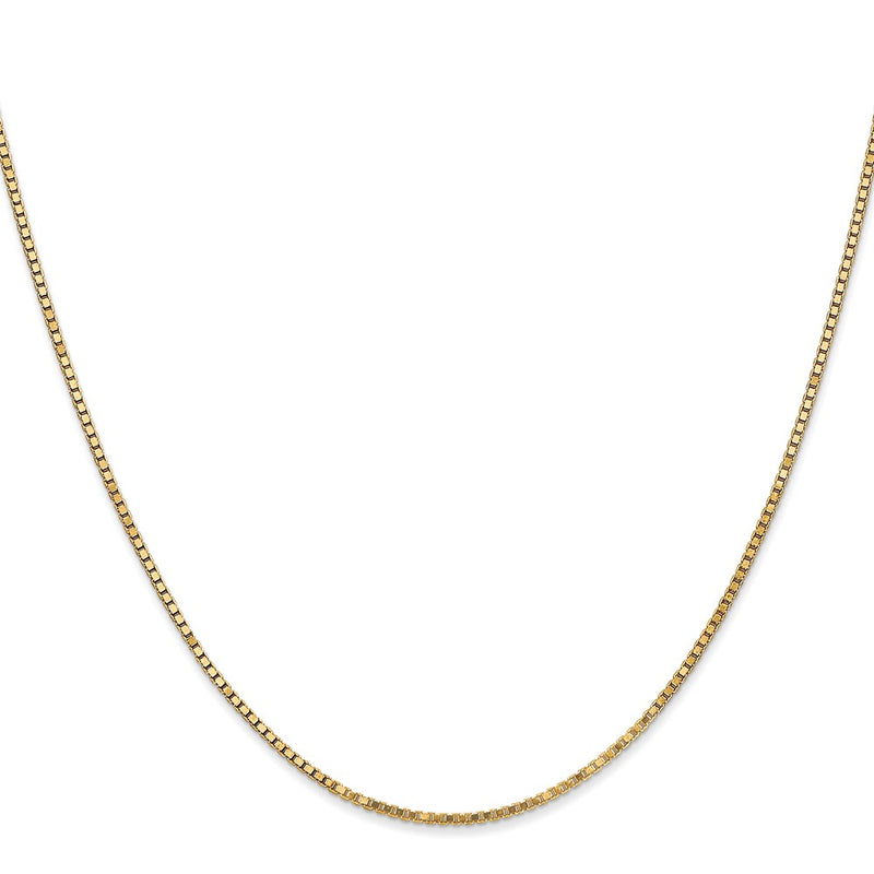 10k Yellow Gold 1.3mm Box Chain Necklace