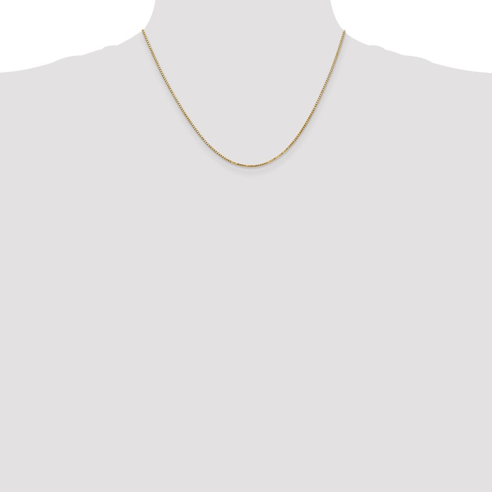 10k Yellow Gold 1.3mm Box Chain Necklace