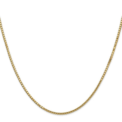 10k Yellow Gold 1.5mm Box Chain Necklace