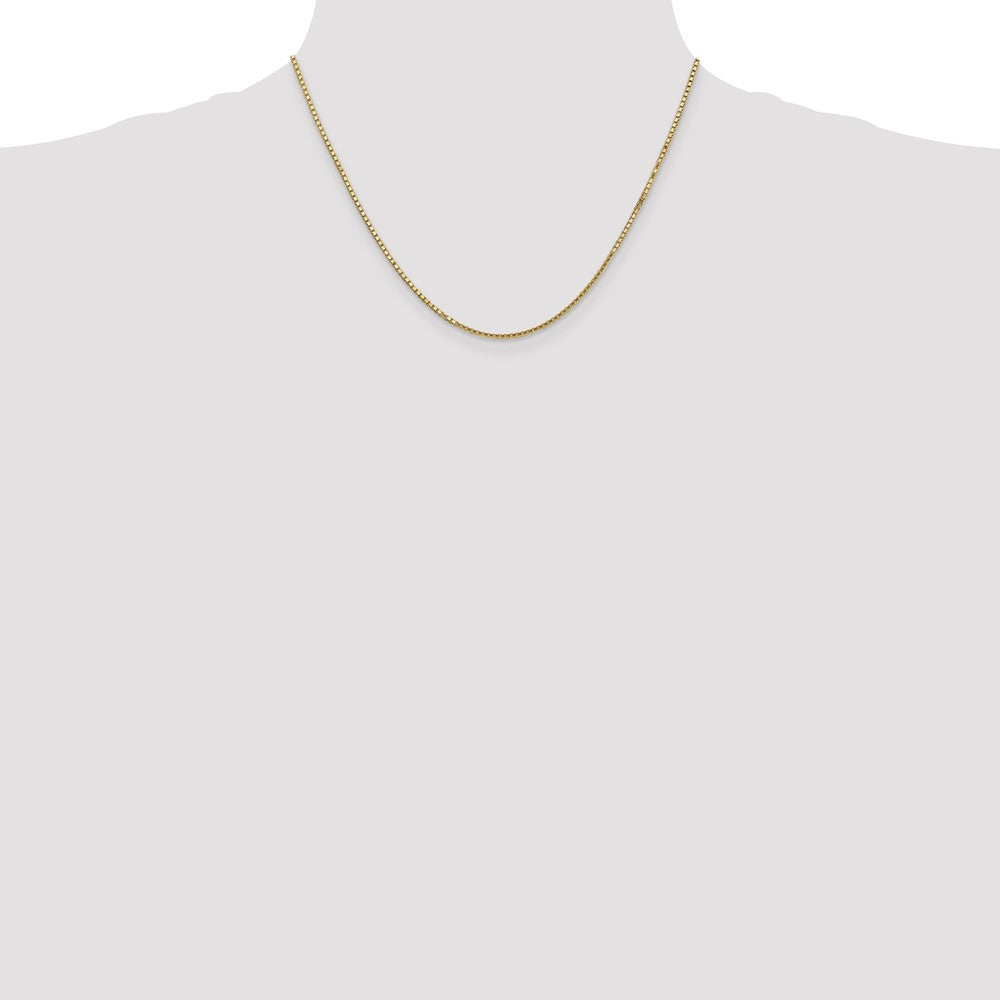 10k Yellow Gold 1.5mm Box Chain Necklace