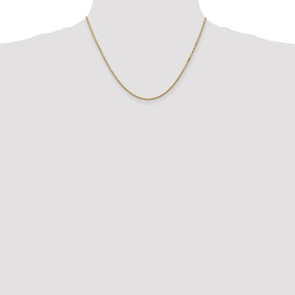10k Yellow Gold 1.5mm Box Chain Necklace
