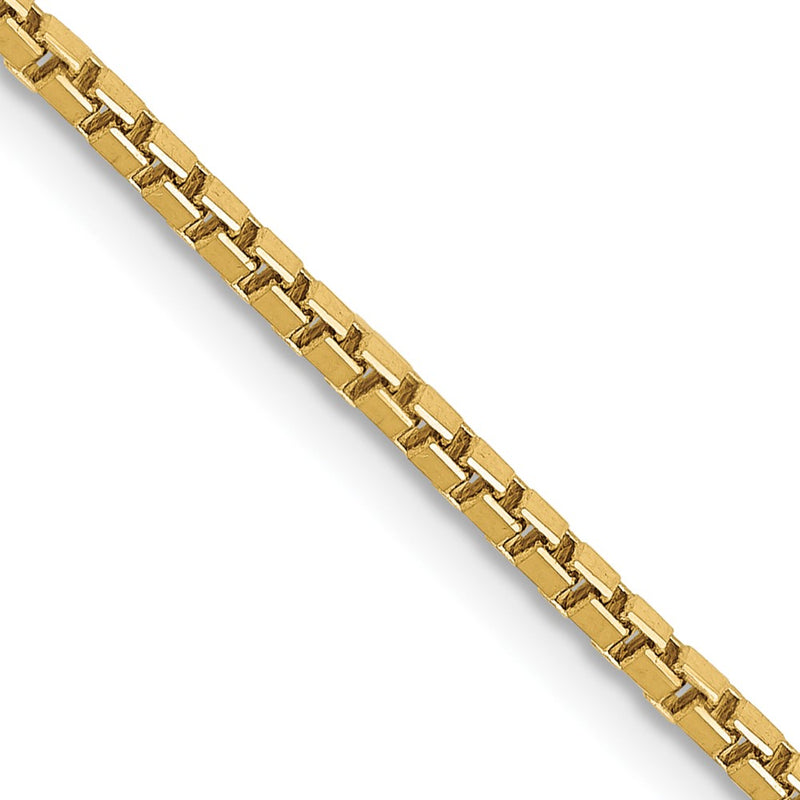10k Yellow Gold 1.5mm Box Chain Necklace
