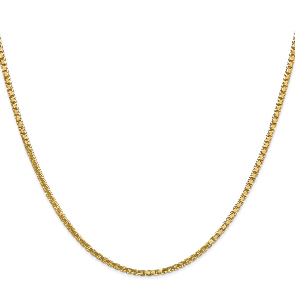 10k Yellow Gold 1.9mm Box Chain Necklace