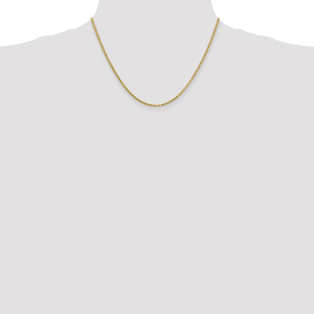 10k Yellow Gold 1.9mm Box Chain Necklace