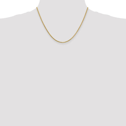 10k Yellow Gold 1.9mm Box Chain Necklace